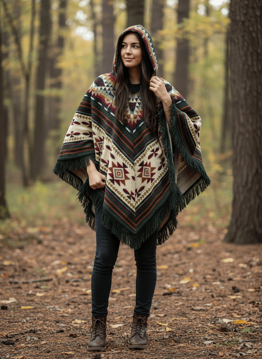 Forest Poncho - Fox Haven Gifts