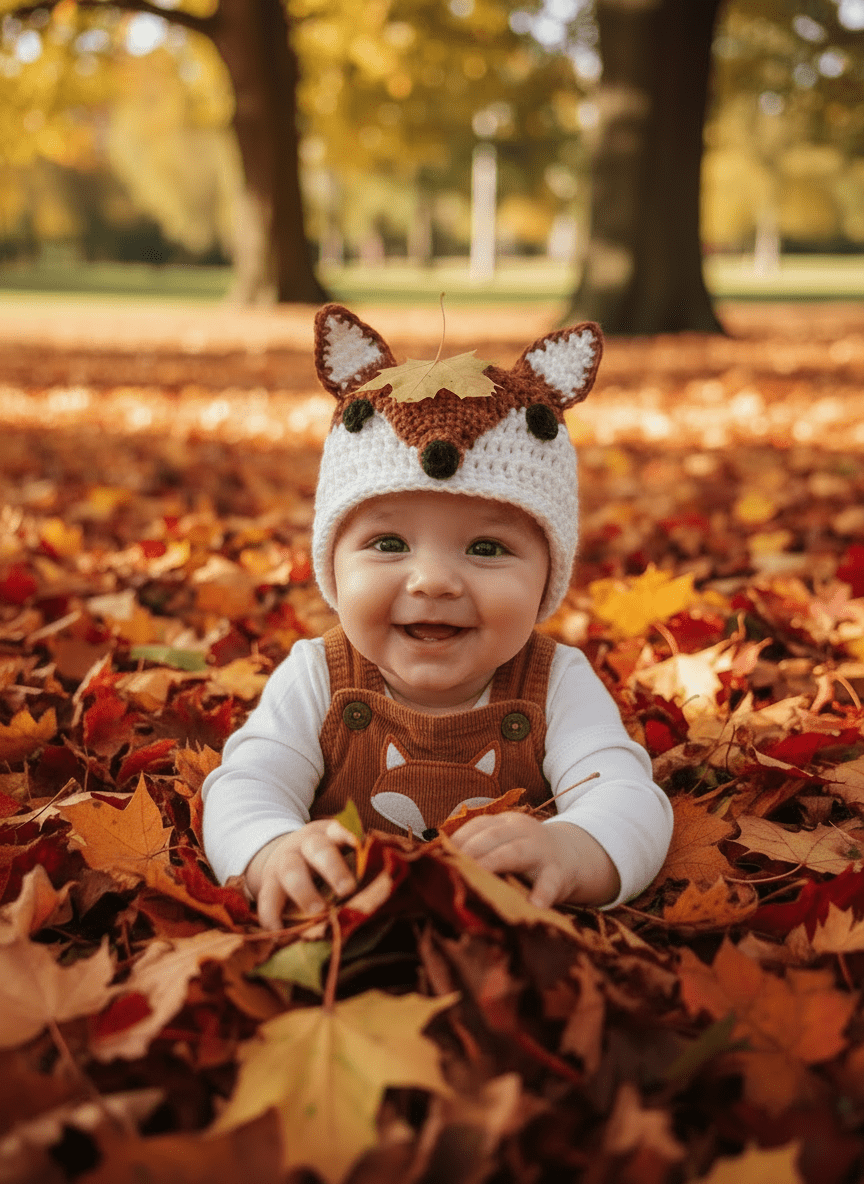 Infant Fox Crocheted Beanie - Fox Haven Gifts