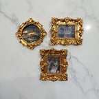 Set of 3 Antique Framed Winter Magnets - Fox Haven Gifts