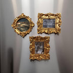 Set of 3 Antique Framed Winter Magnets - Fox Haven Gifts