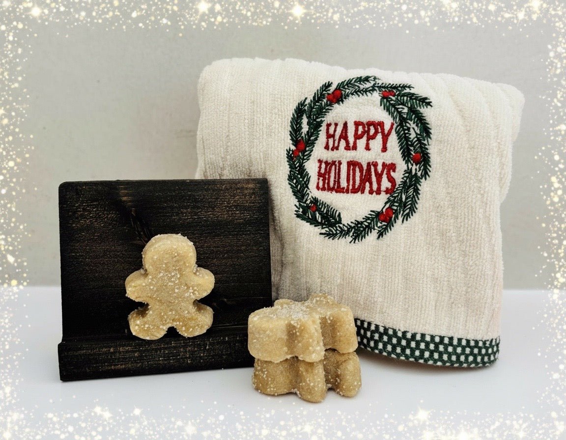 Set of 3 Sugar Scrub bars - Gingerbread - Fox Haven Gifts