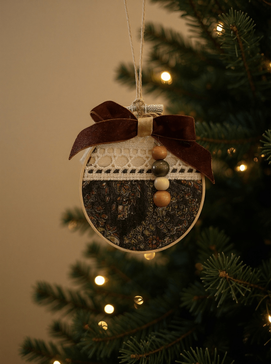 Velvet and Beaded Ornaments - Fox Haven Gifts