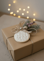 White Knit Ornaments - Fox Haven Gifts