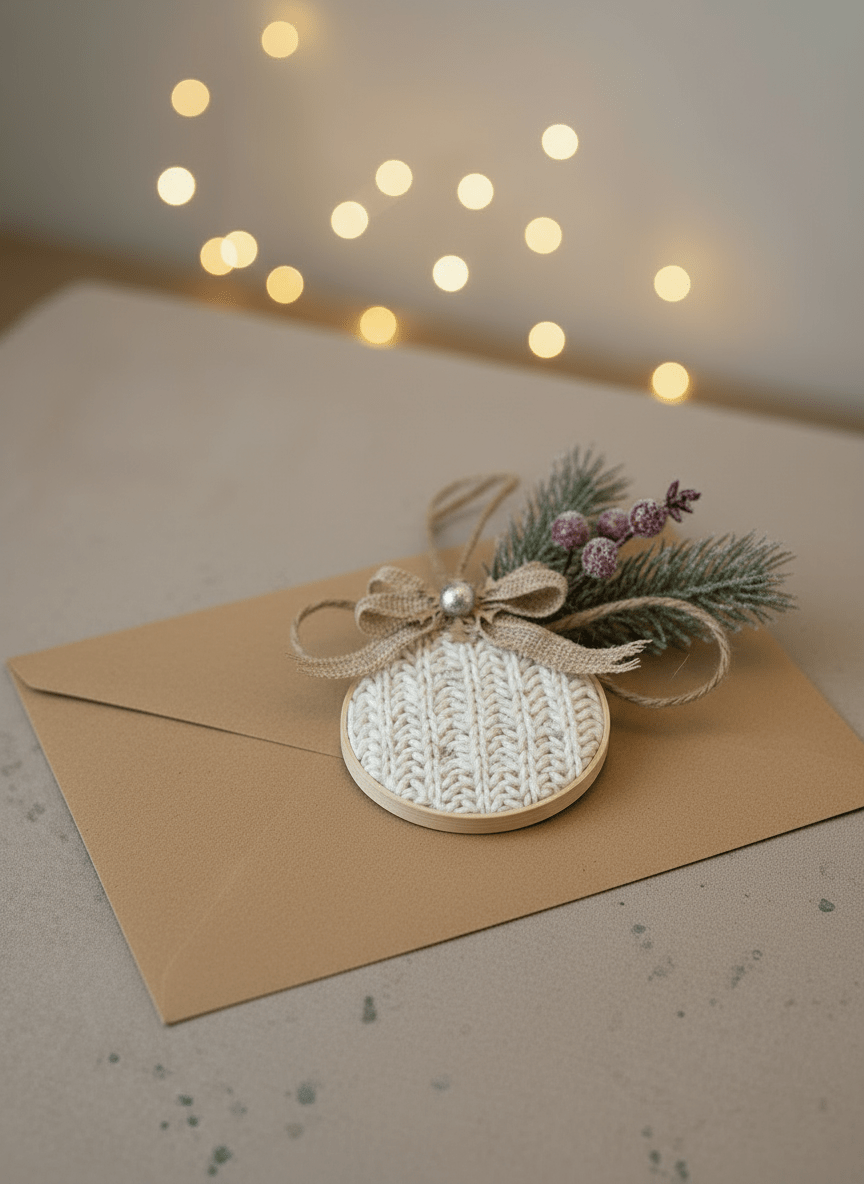 White Knit Ornaments - Fox Haven Gifts